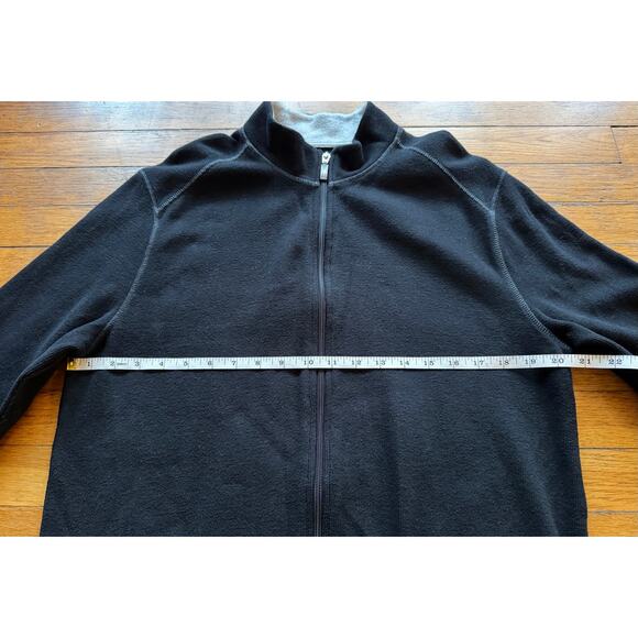 PARADISE COLLECTION Black/Gray Full Zip Cotton Sweater Mens sz M - Picture 7 of 10